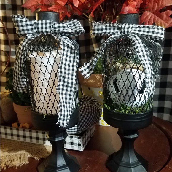 Set de 2 Handmade Candle Holder - Picture 1 of 1